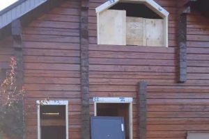 окосячка деревянного дома